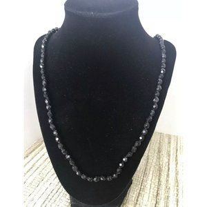 Beautiful Black‎ Bead Strand Necklace